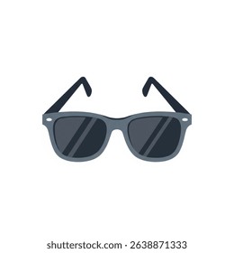 black sunglasses icon vector minimalist