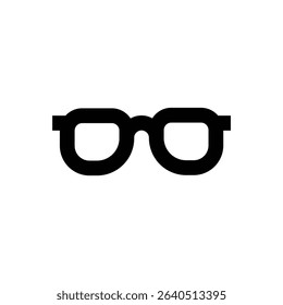 Black Sunglasses Isolated Flat Vector Illustration on white background