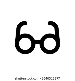 Black Sunglasses Isolated Flat Vector Illustration on white background