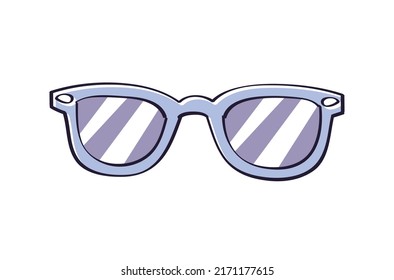 Black sunglasses isolated vector illustration