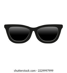 Black sunglasses Large size icon for emoji smile