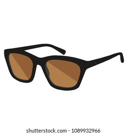 Black sunglasses vector