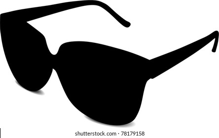 black sunglasses, vector