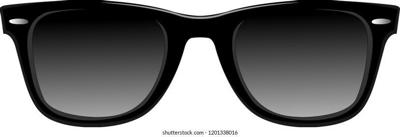 Black Sunglasses Vector Illustration Stock Vector Royalty Free 1202357755 Shutterstock 5196