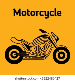black super motorbike logo design, sports motorbike