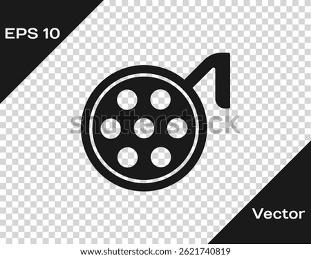 Black Surgery lamp icon isolated on transparent background.  Vector Illustration