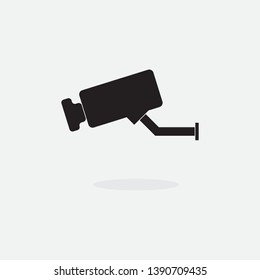 Black Surveillance Camera Icon
