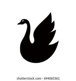 Black Swan Icon, Swan Logo