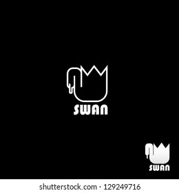 The black swan - vector illustration