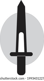 Ein schwarzes Schwert (Dagger) - Symbol 