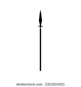 Schwarzes Schwert auf weißem Hintergrund. Crosser Ritter Schwert Ancient Weapon Cartoon Design