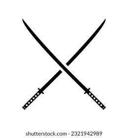Schwarzes Schwert auf weißem Hintergrund. Crosser Ritter Schwert Ancient Weapon Cartoon Design