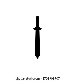 ilustración de diseño de vector de espada negra