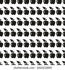 Black symbol apples seamless pattern on transparent background, vector illustration for printing on clothes, paper, use for web. Copy paste. Place for text. - Powered by Shutterstock - Get 15% off with code: PIKWIZARD15
