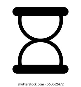 Black symbol loading icon design image, vector illustration