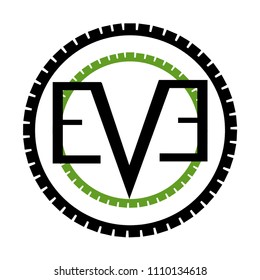 Black symbol on a white background, logo for your company