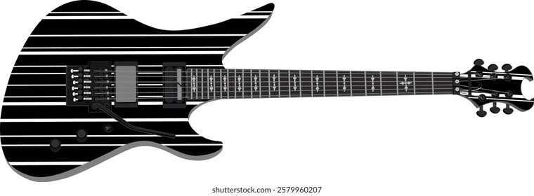 black Synyster version electric guitar image