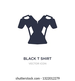 black t shirt cloth icon on white background. Simple element illustration from American football concept. black t shirt cloth sign icon symbol design.