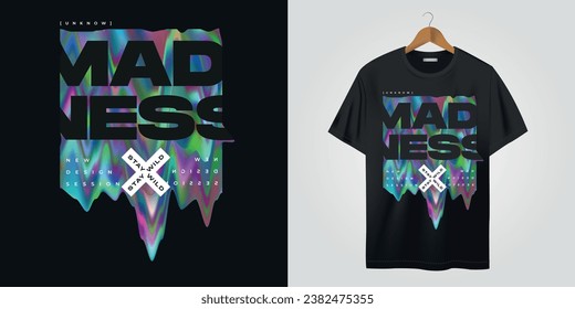 BLACK T SHIRT DESIGN WAVES