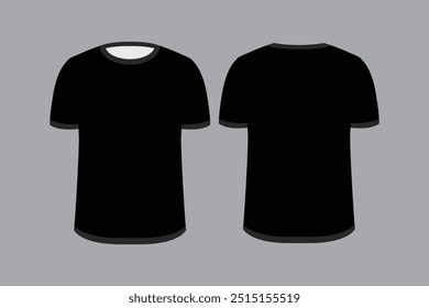 black t shirt rashguard mockup illustration