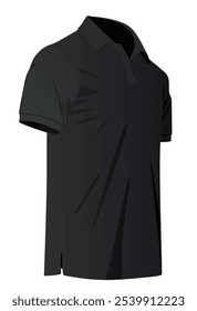 Black  t shirt. vector illustration