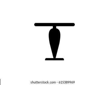 Black table icon