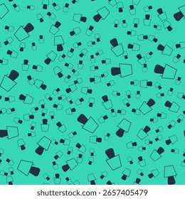 Black Table lamp icon isolated seamless pattern on green background. Night light.  Vector