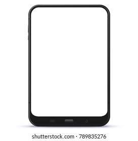 Black Tablet Computer Vector Illustration