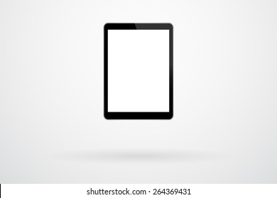 Black Tablet In iPad Air Style Mock Up