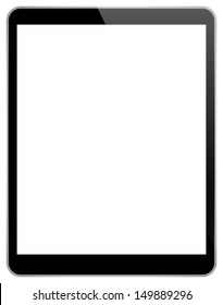 Black Tablet Pc With Blank Screen Similar To iPad Air