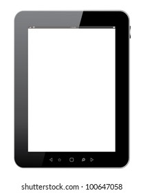 Black Tablet PC - Vector Designed EPS10