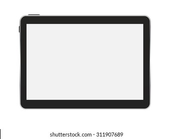 Black Tablet PC Vector Illustration EPS10