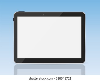 Black Tablet PC Vector Illustration EPS10