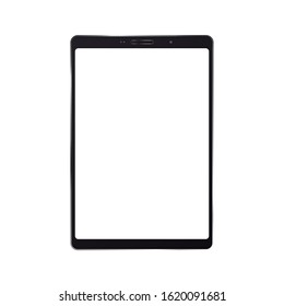 Black tablet with white screen new version in trendy thin frame - for stock