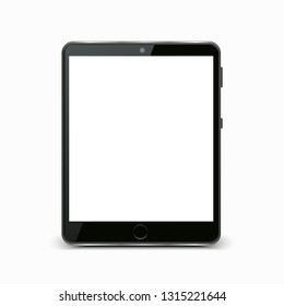 Black tablet with white screen - for stock