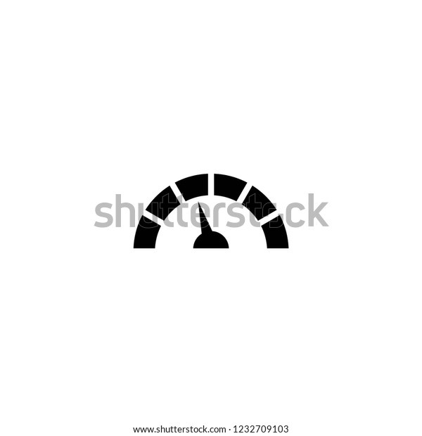 Black tachometer, speedometer line icon isolated on\
white. Performance measurement symbol. Race, speed, navigation,\
dashboard sign. 