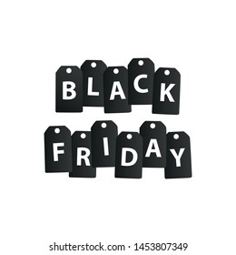 Black Tag - Black Friday - Vector