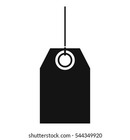 Black tag icon. Simple illustration of black tag vector icon for web