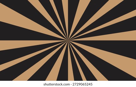 Black and tan sunburst radial pattern background with sharp geometric lines abstract brown