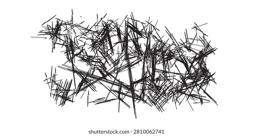 Black tangled lines abstract artwork with chaotic web-like shapes ideal for creative design, backgrounds, artistic expressions, and visual projects