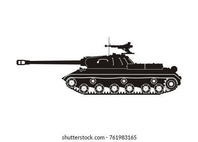 black tank on the white background