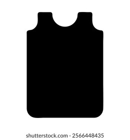 Black Tank Top Shirt. Concept of fashion, style, and clothing.