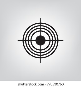 black target icon- vector illustration
