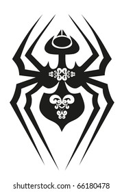 black tattoo - spider