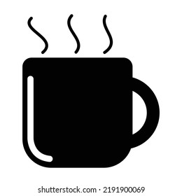 Schwarztee-Tasse, die Vektorsymbol