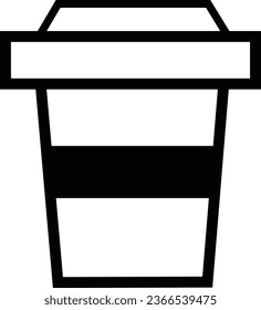 schwarzer Tee mit heißem Tee und Teebeutel in weißer Tasse. Vektorsymbol für Kaffeebecher, Vektorsymbol, Zeilenzeichen