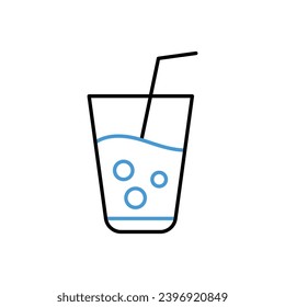 Ilustración del vector del icono del té negro