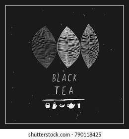 Black tea illustration