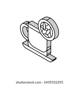black tea isometric icon vector. black tea sign. isolated symbol illustration