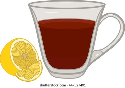 black tea with lemon